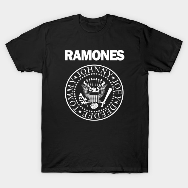 white design of ramones T-Shirt by birdy line